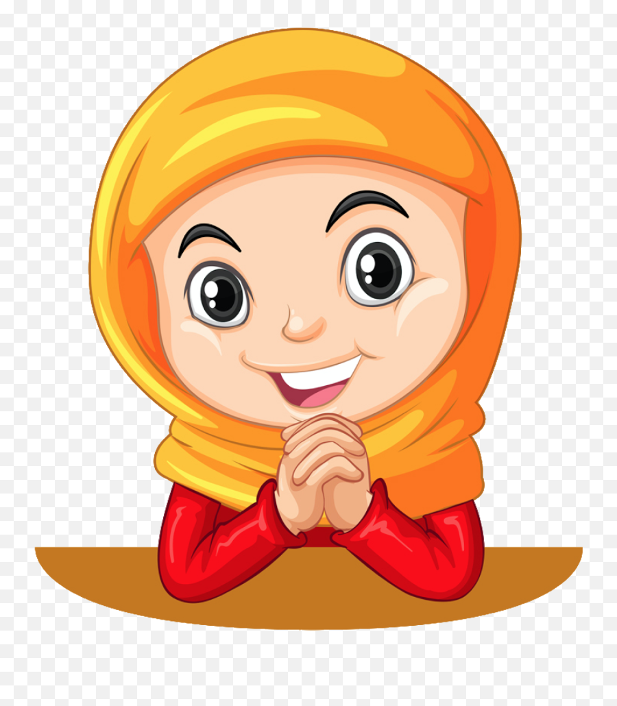 Muslim Girl In Different Actions - Muslim Transparent Emoji,Actions Clipart