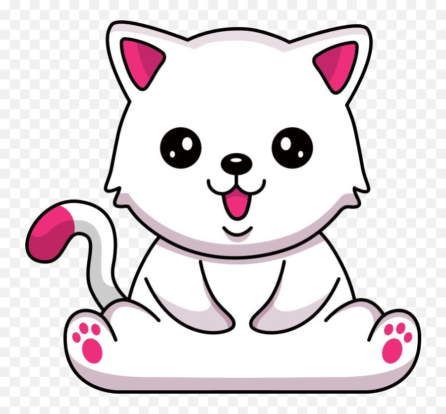 Happy Cat - Openclipart Emoji,Sad Cat Png