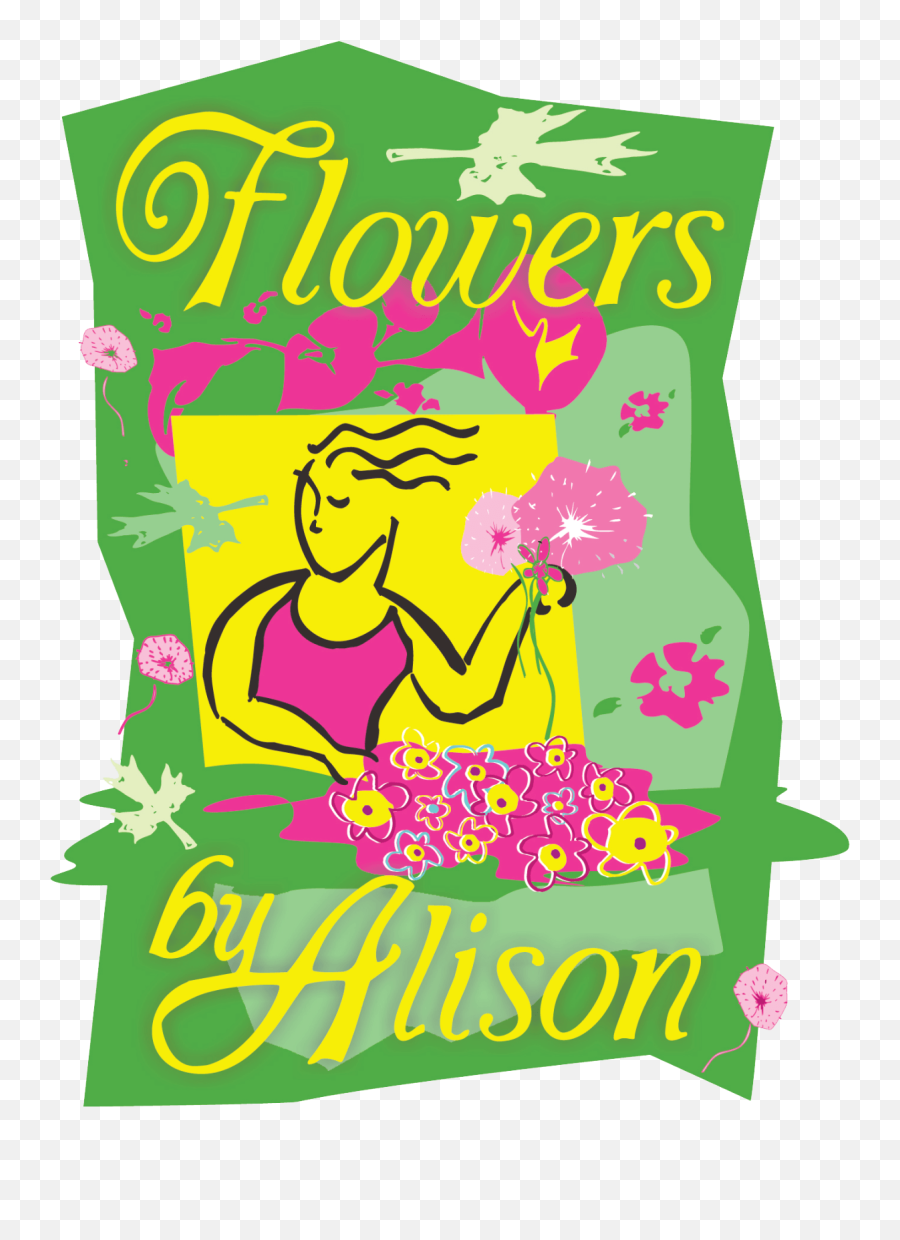 Ocean City Florist Flower Delivery By Flowers By Alison Emoji,Green And Yellow Flower Logo