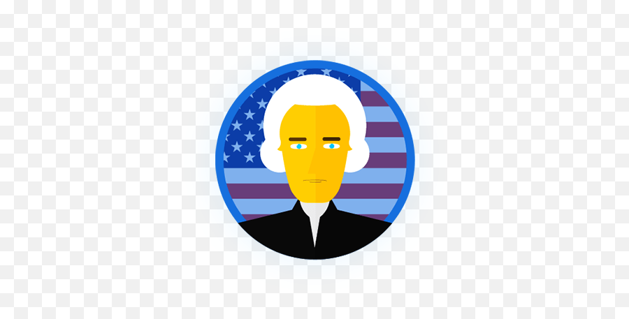 Commander - Inchief Smart Badge George Washington Emoji,George Washington Png