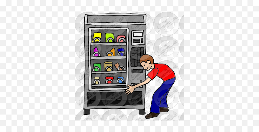 Get A Snack Picture For Classroom Therapy Use - Great Get Emoji,Vending Machine Clipart