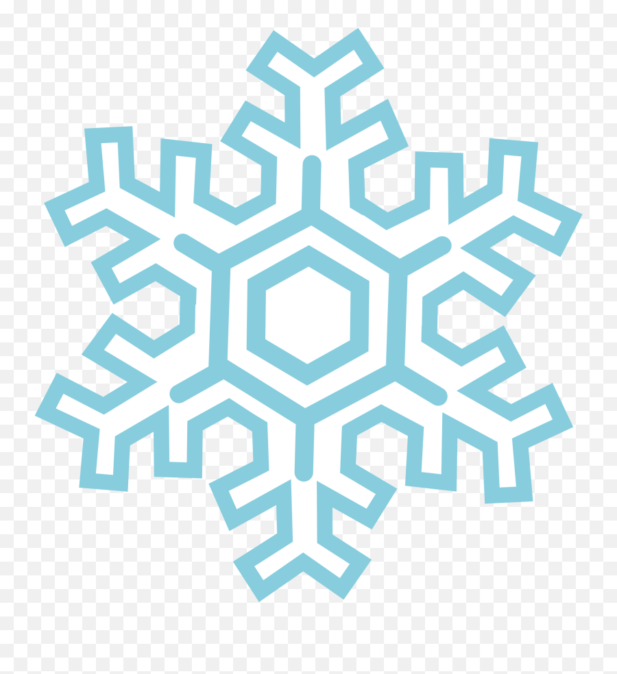 Download Snowflakes Transparent - Transparent Background Snowflake Cartoon Png Emoji,Snowflake Transparent Background