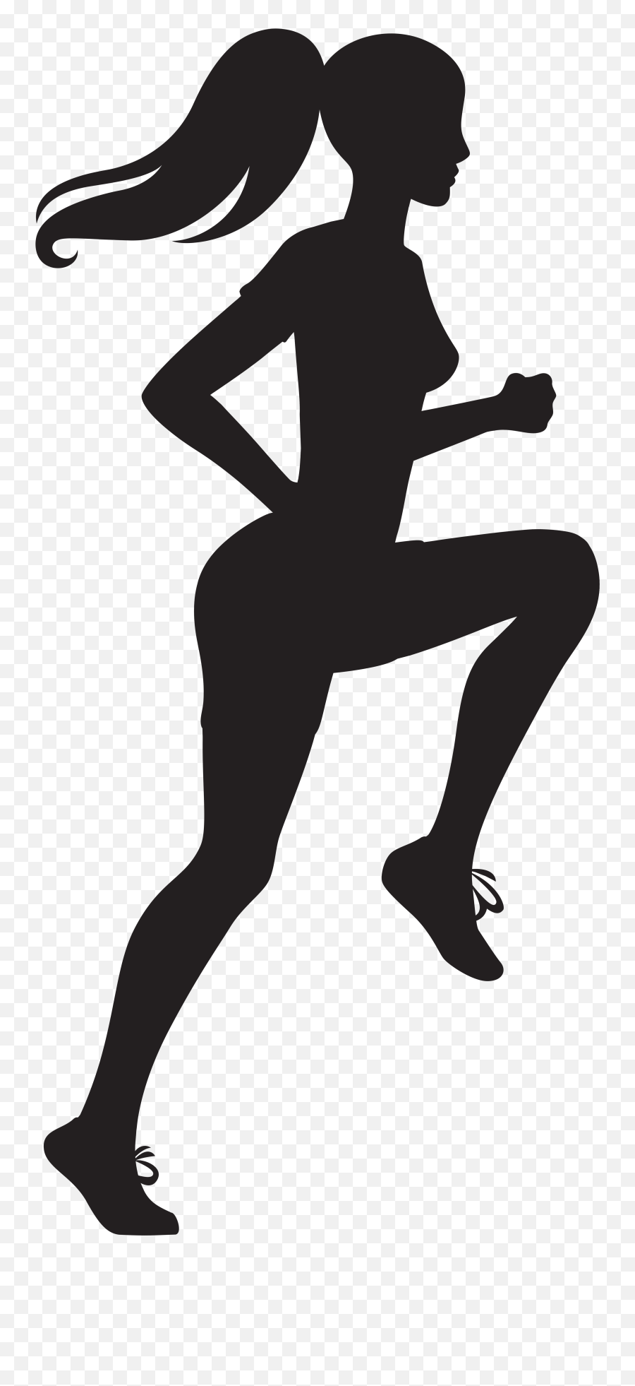 Vector Graphics Silhouette Woman Illustration Clip Art - Running Woman Silhouette Png Emoji,Woman Silhouette Png