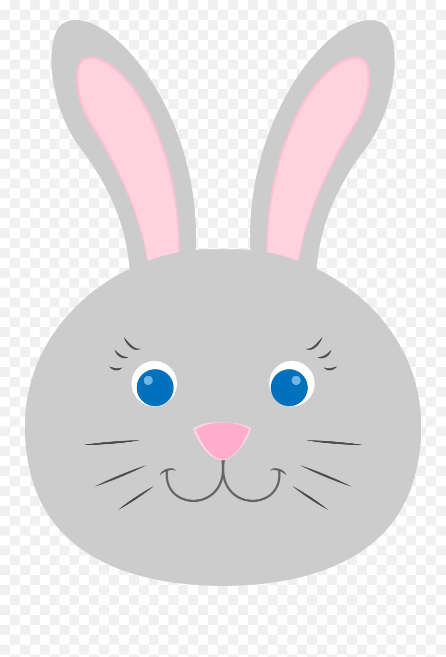 Bunny Face Clipart - Rabbit Animal Face Clipart Emoji,Bunny Face Clipart