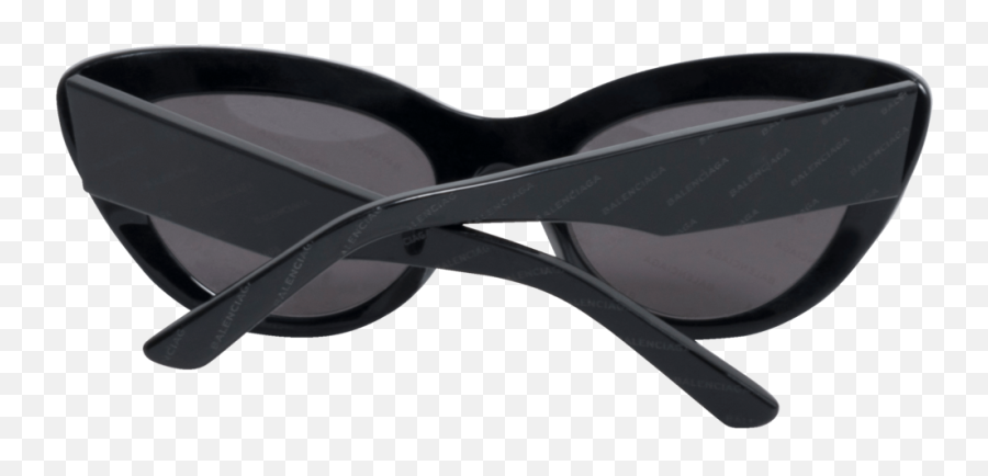 Balenciaga Cat Eye Black Acetate Logo Sunglasses By Julia Gall - Girly Emoji,Sunglasses Logo