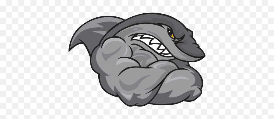 Download Muscle Clipart Shark - Muscle Shark Png Emoji,Shark Png