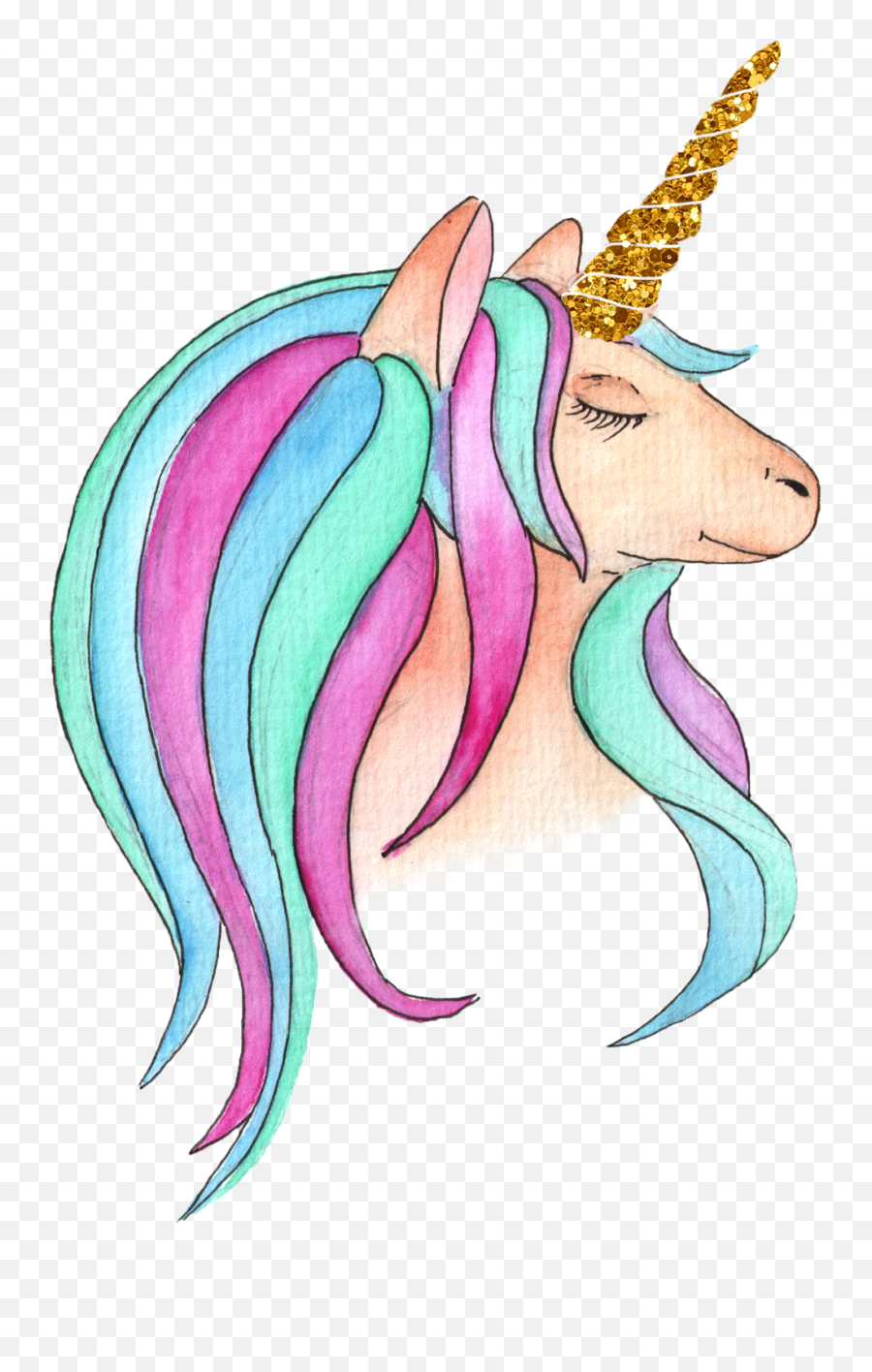 Unicorn Clipart Watercolor Magic Clipartrainbow Girls - Unicorn Emoji,Unicorn Clipart