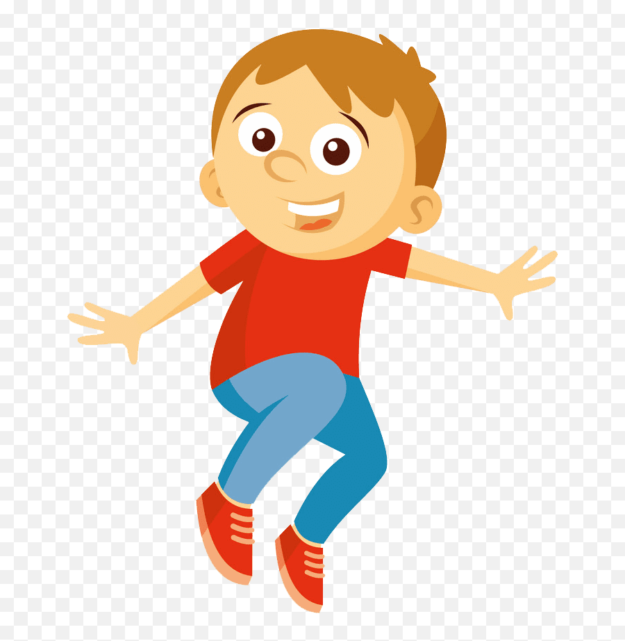 Jump Boy Clipart Transparent - Clipart World Emoji,Jump Clipart Black And White