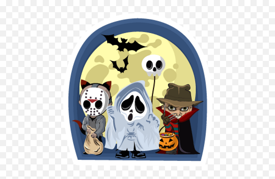 Young Jason Ghostface And Freddy Emoji,Jason Voorhees Clipart