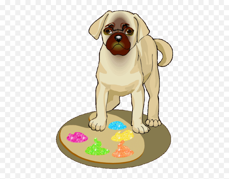 Dogs Glitter Gifs Emoji,Boxer Dogs Clipart