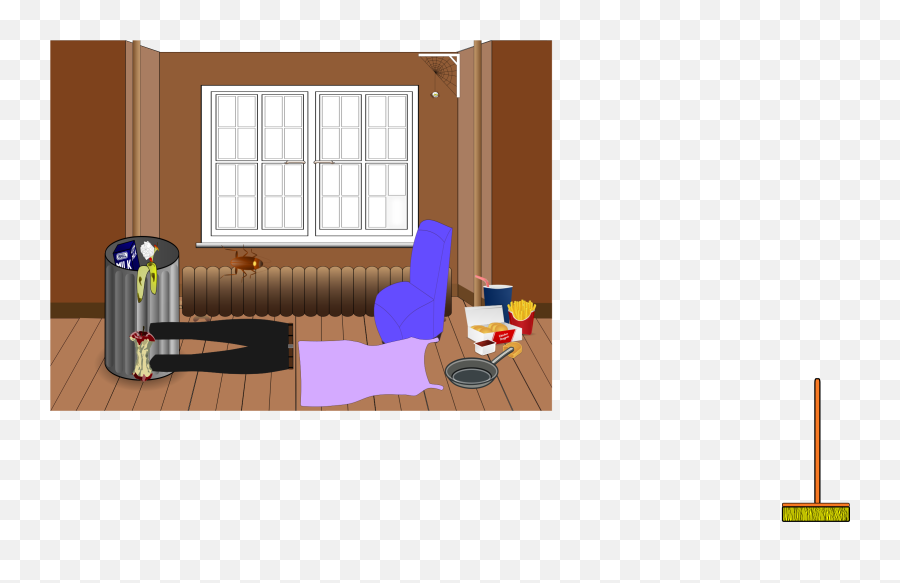 Picture - Dirty Empty Room Clipart Emoji,Bedroom Clipart