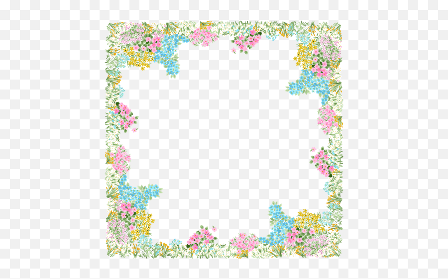 Watercolor Flower Frame Png Images Download - Yourpngcom Emoji,Water Color Flower Png