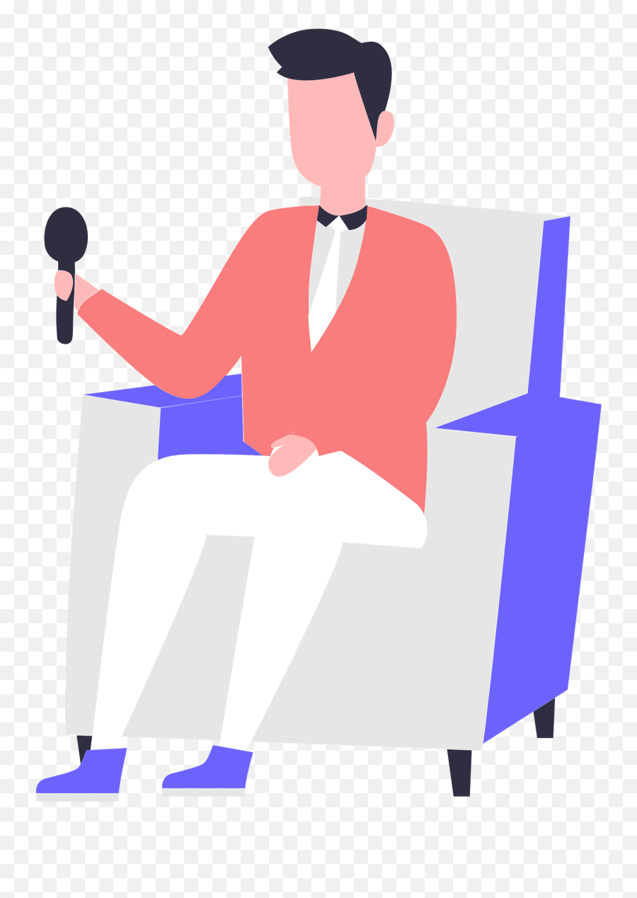 Man With A Microphone Clipart Free Download Transparent Emoji,Microphone Clipart Transparent Background