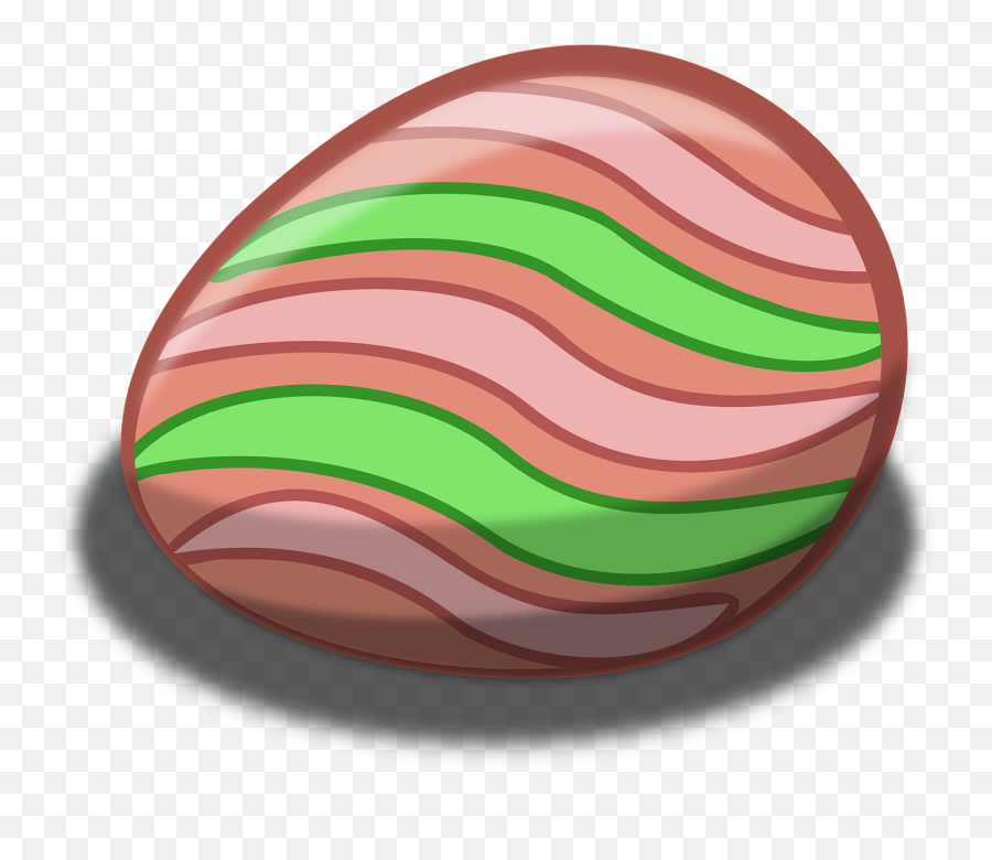 Eastereggpinkgreenstripes - Free Image From Needpixcom Emoji,Easter Candy Clipart