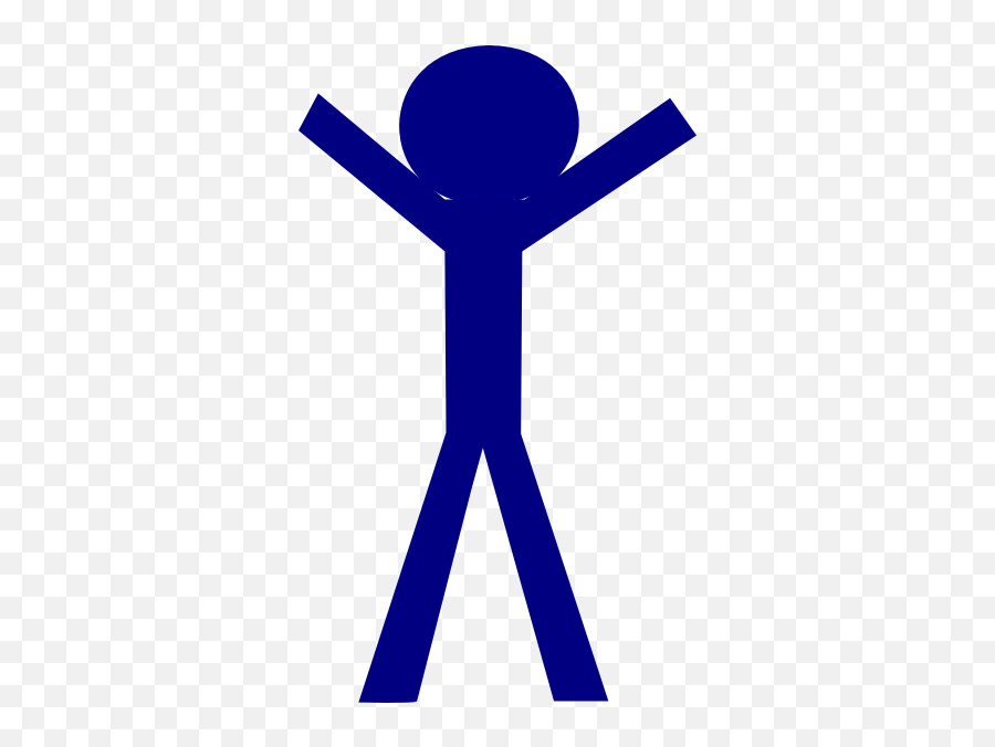 Blue Stick Figure Png - Clip Art Blue Stick Figure Emoji,Stick Figure Png