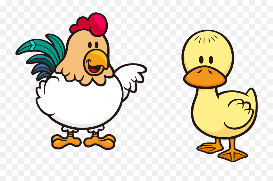 Chicken Cartoon Png - Transparent Background Chickens And Ducks Emoji,Hen Clipart