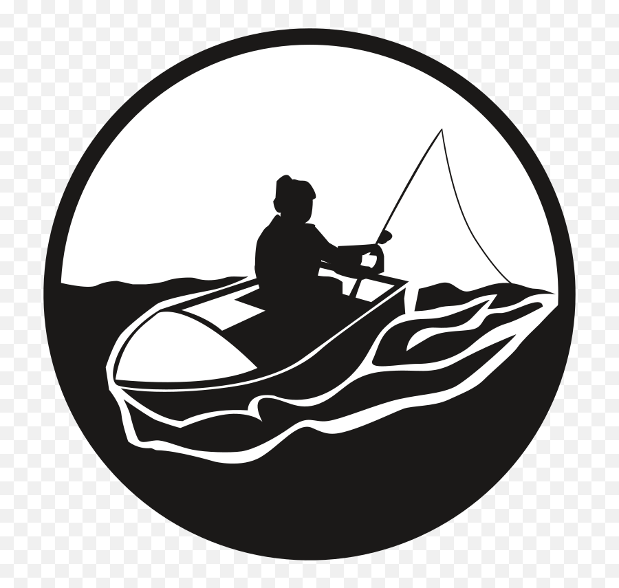 Silhouettemonochrome Photographyartwork Png Clipart - Silhouette Transparent Background Silhouette Fishing Boat Clipart Emoji,Philadelphia Eagles Logo
