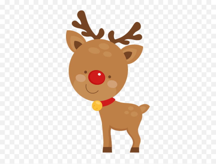 Cute Reindeer Clipart Png Transparent - Christmas Transparent Cute Reindeer Emoji,Reindeer Clipart