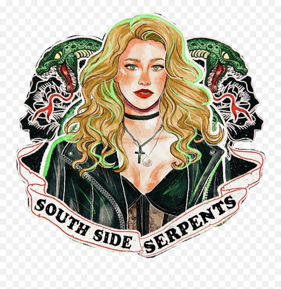 Riverdale Southside Serpents Sticker - Riverdale Southside Serpent Betty Cooper Emoji,South Side Serpents Logo