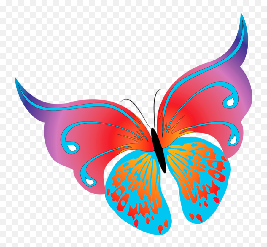 Clipart Butterfly - Butterfly Cipart Free Png Emoji,Fruit Of The Spirit Clipart