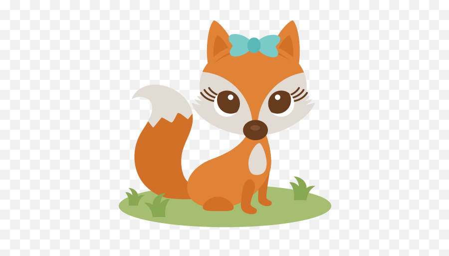 Baby Fox Transparent Background Png - Girl Fox Clipart Emoji,Fox Transparent Background