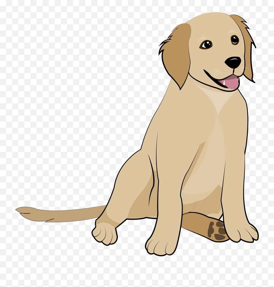 5 Golden Retriever Puppy Clipart - Full Size Clipart Golden Retriever Puppy Silhouette Emoji,Puppy Clipart