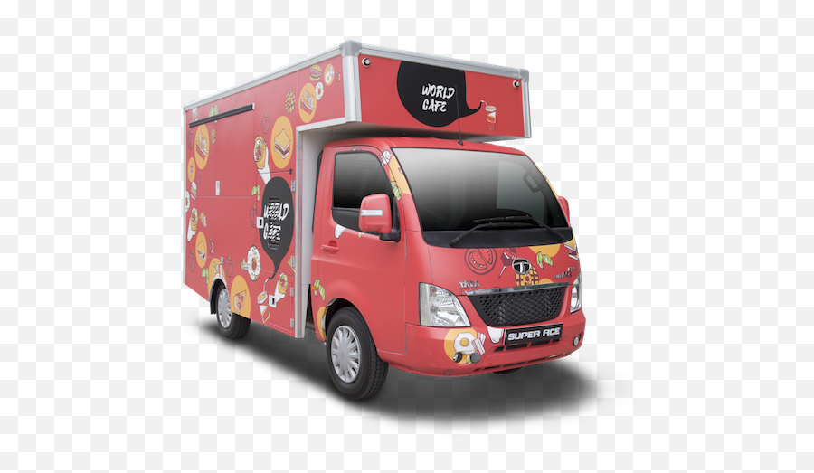 Tata Super Ace The Ideal Choice For Food Truck Operators - Commercial Vehicle Emoji,Food Truck Png