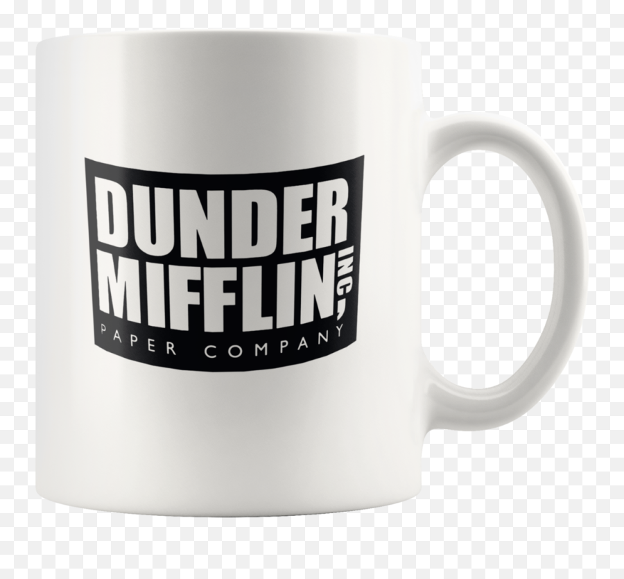 Dunder Mifflin Funny Coffee Or Tea Mug - Dunder Mifflin Emoji,Dunder Mifflin Logo Png