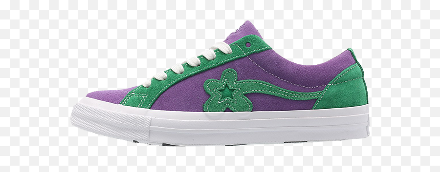 Converse X Golf Le Fleur One Star - Converse X Golf Purple Emoji,Golf Le Fleur Logo