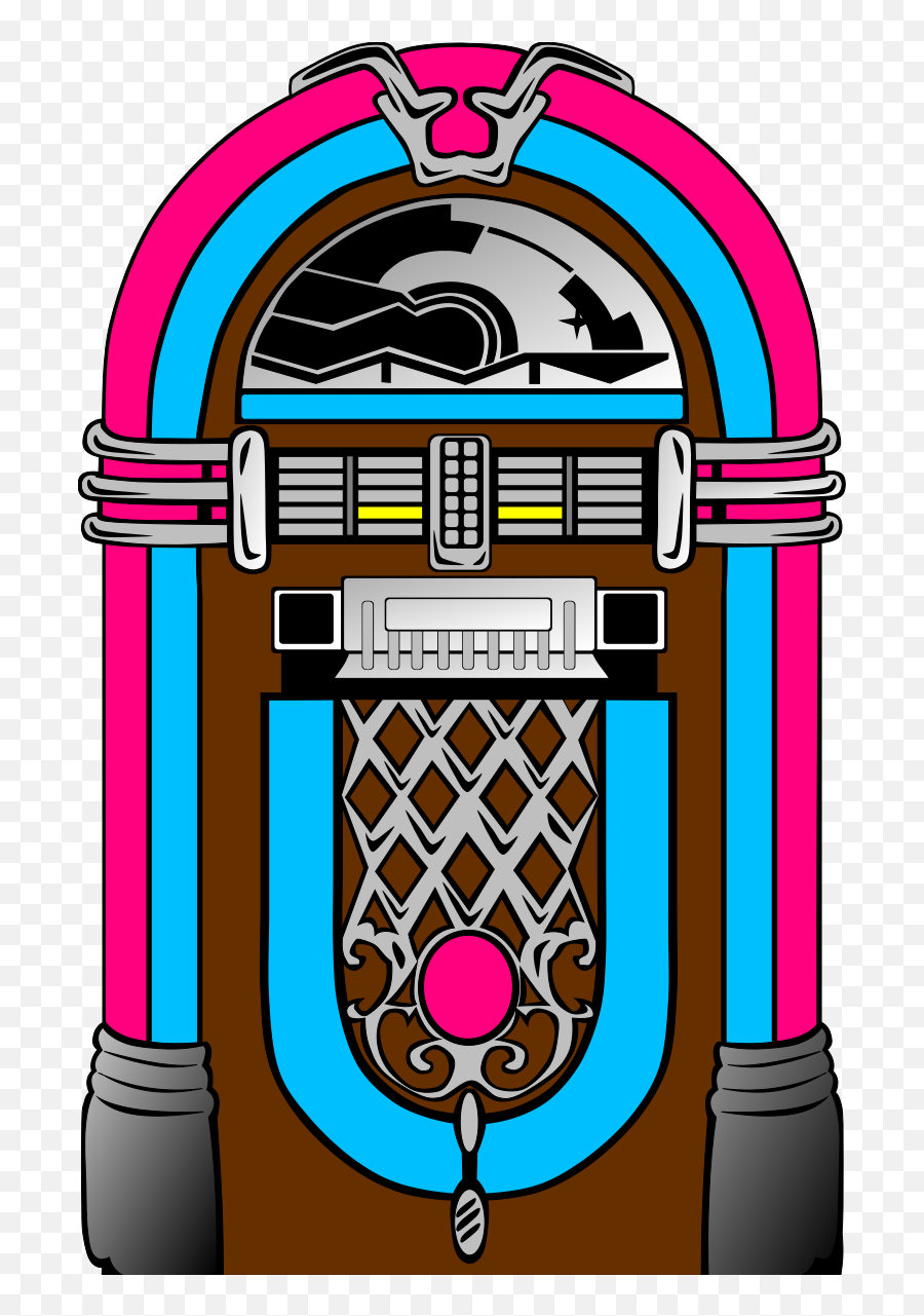 Pink And Blue Jukebox Svg Vector Pink - Clipart Jukebox Clip Emoji,Jukebox Clipart