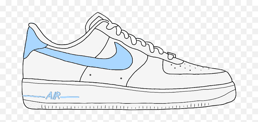 Air Force One White Nike Shoes Png - Lace Up Emoji,White Nike Logo Png