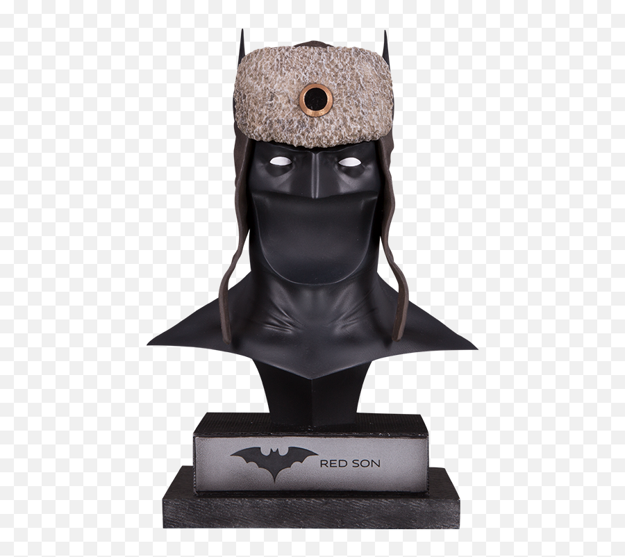 Dc Comics Red Son Batman Cowl Statue Emoji,Batman Cowl Png