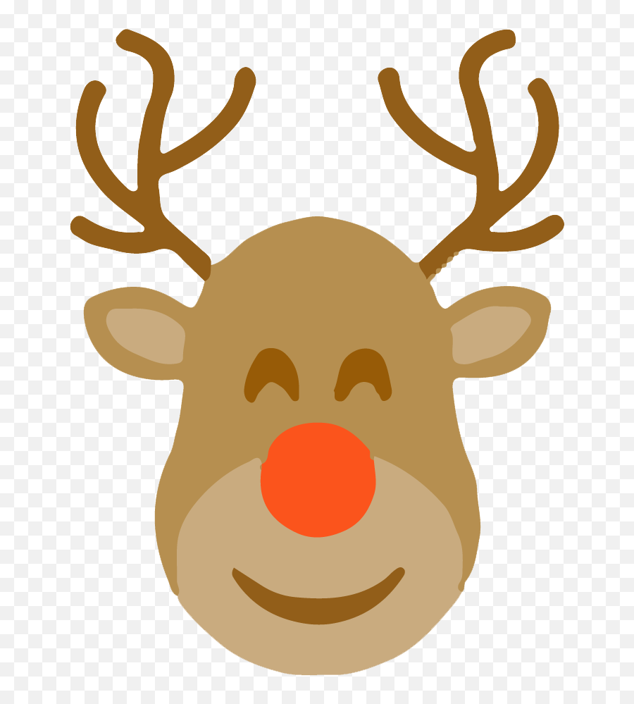 Rudolph Clipart - Full Size Clipart 5761053 Pinclipart Emoji,Cute Reindeer Clipart