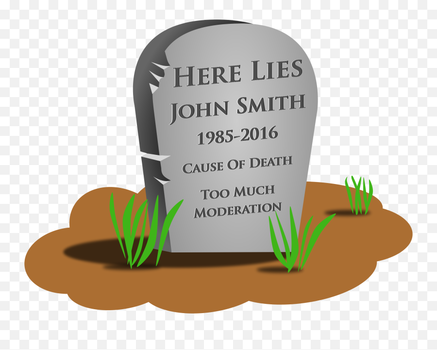 Headstone At A Grave Clipart - Gravestone Clipart Emoji,Tombstone Clipart