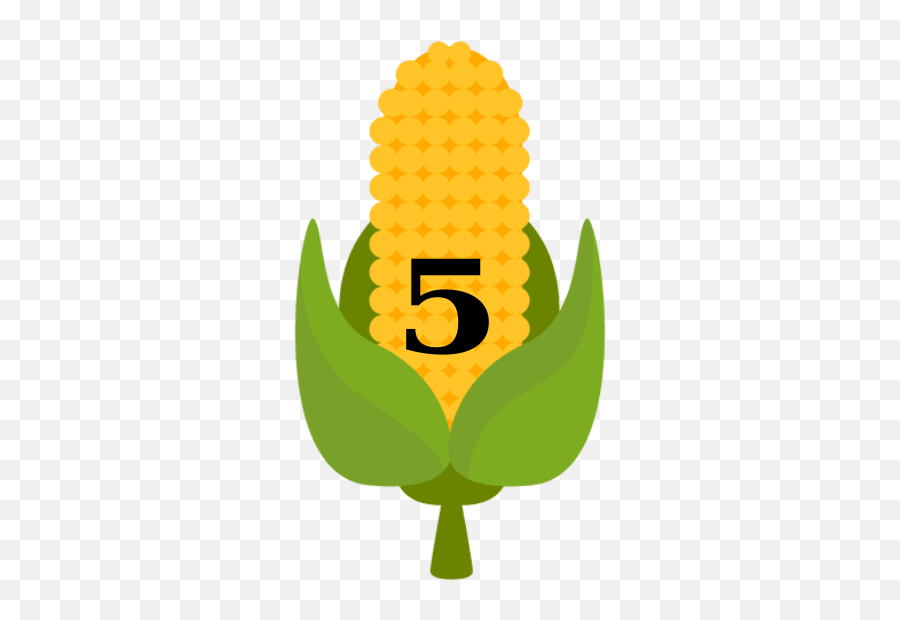 Corn 5 Number Cartoon Clip Art At Clkercom - Vector Clip Emoji,Corndog Clipart