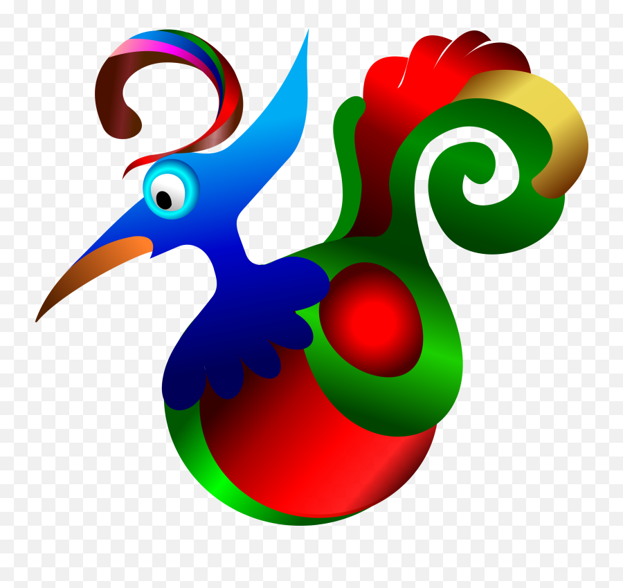 Decorative Bird Big Image Png - Bird Of Paradise Clipart Emoji,Big Bird Clipart