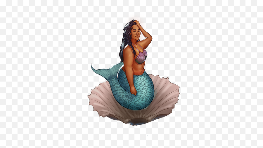 Meet The Mermaids U2013 Society Of Fat Mermaids Emoji,Mermaid Shell Clipart