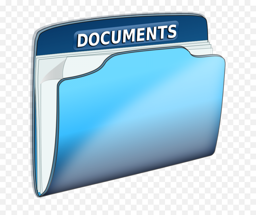 Document Clipart Document Folder Free - Document File Clipart Png Emoji,Folder Clipart