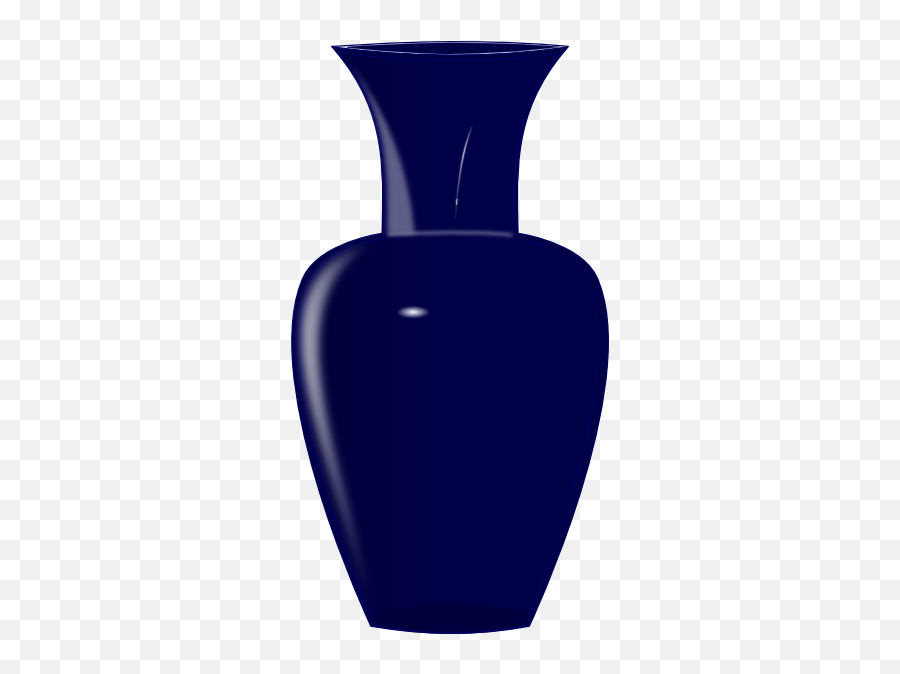 Blue Glass Vase Clip Art At Clker - Vase Clipart Emoji,Vase Clipart