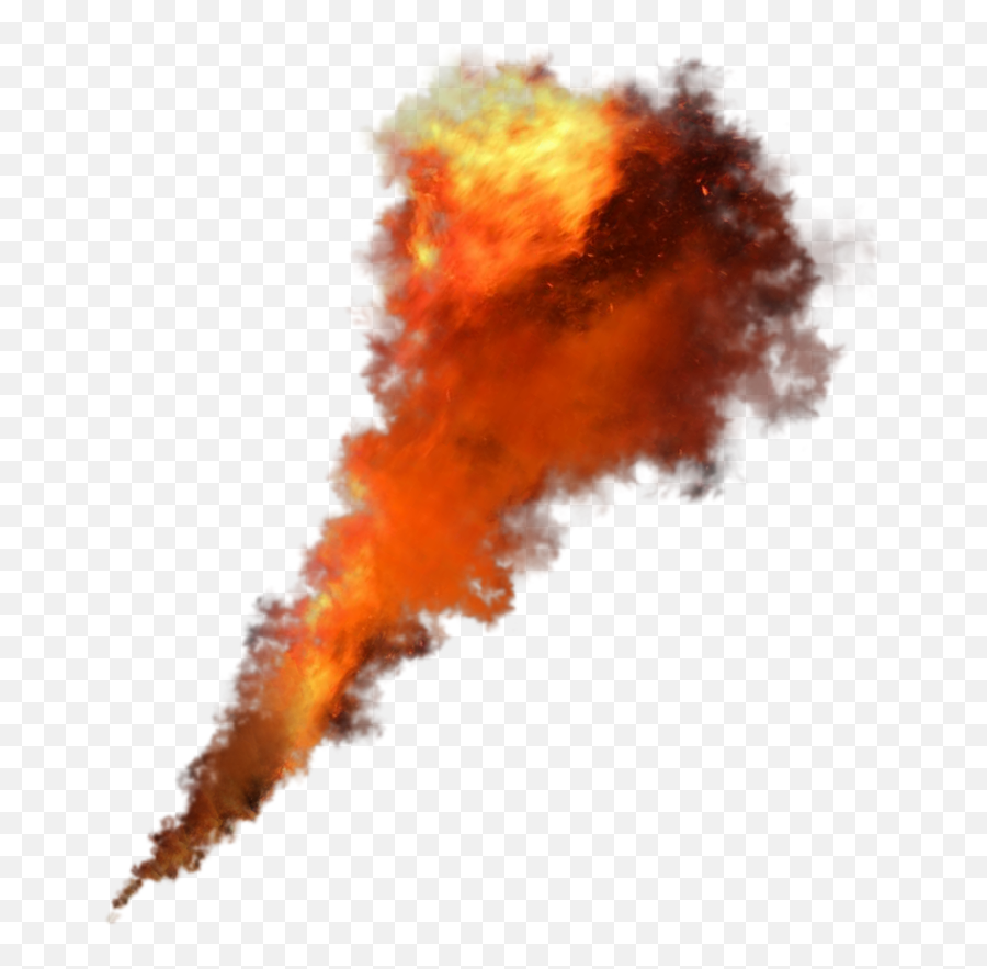 Flaming Fireball Png Image - Fire Png With Smoke Emoji,Fireball Png