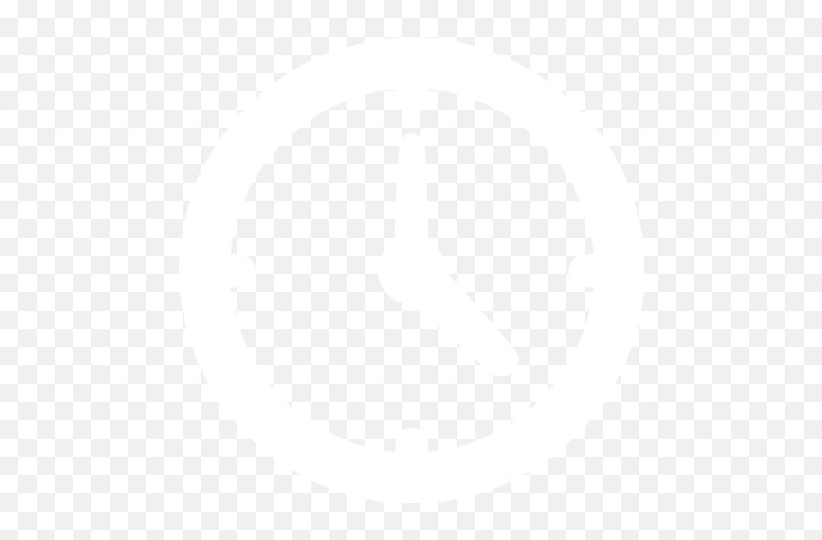 White Clock Icon - Icon Clock Png White Emoji,Clock Png