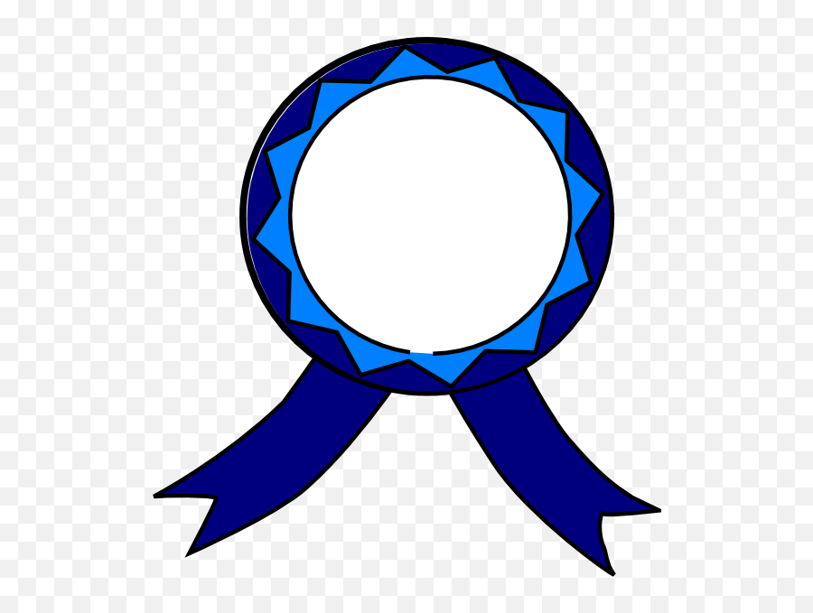 Blue And White Medal Clip Art At Clker - Clip Art Transparent Medal Emoji,Medal Clipart