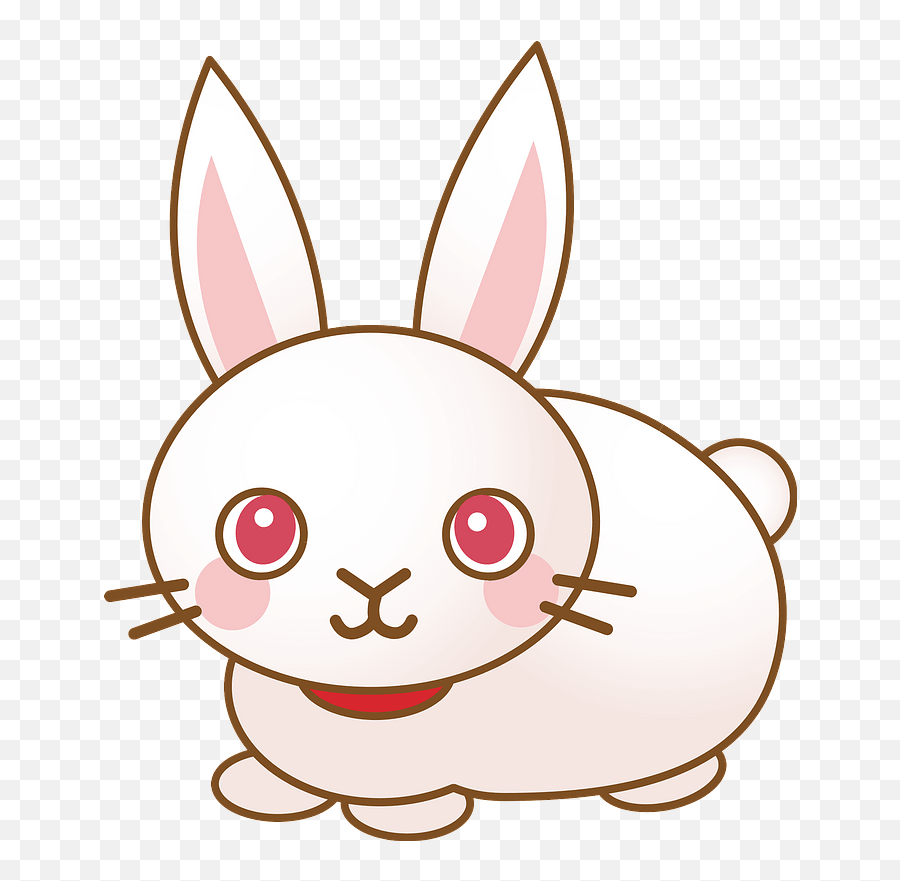 Rabbit With Red Eyes Clipart - Eyes For Rabbit Cartoon Emoji,Red Eyes Png