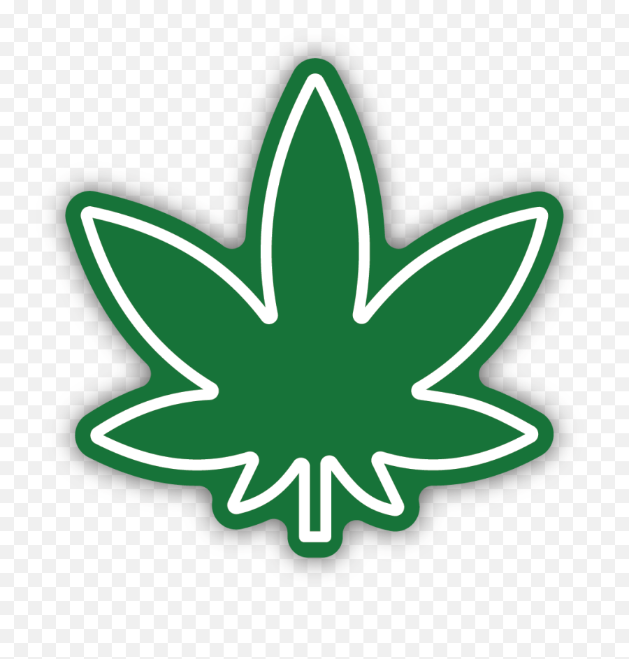 Green Pot Leaf Sticker - Language Emoji,Pot Leaf Png