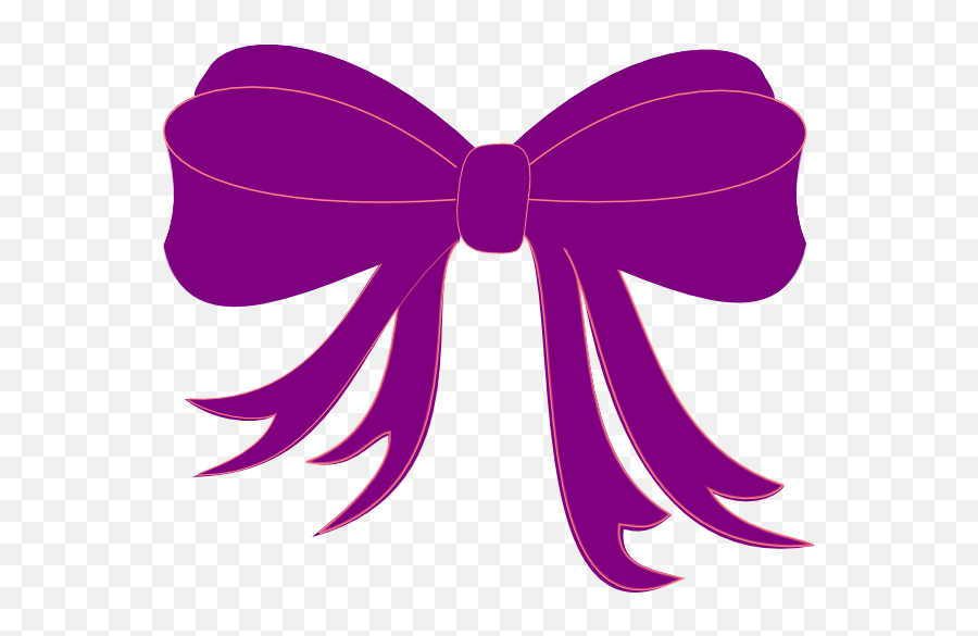 Download Hd Bows Clipart Object Graphic - Violet Ribbon Clipart Emoji,Bows Clipart