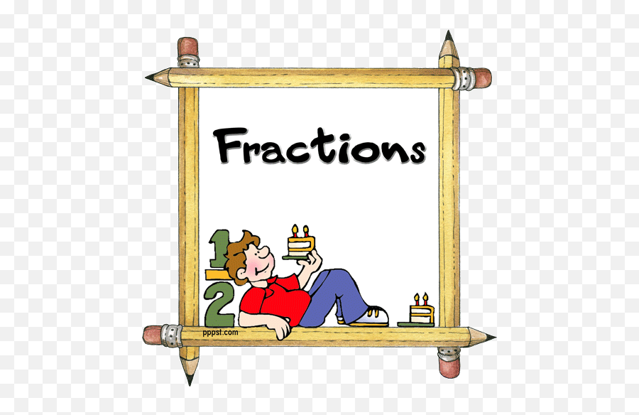 Math Fractions Clipart - Math Fraction Clip Art Emoji,Fractions Clipart