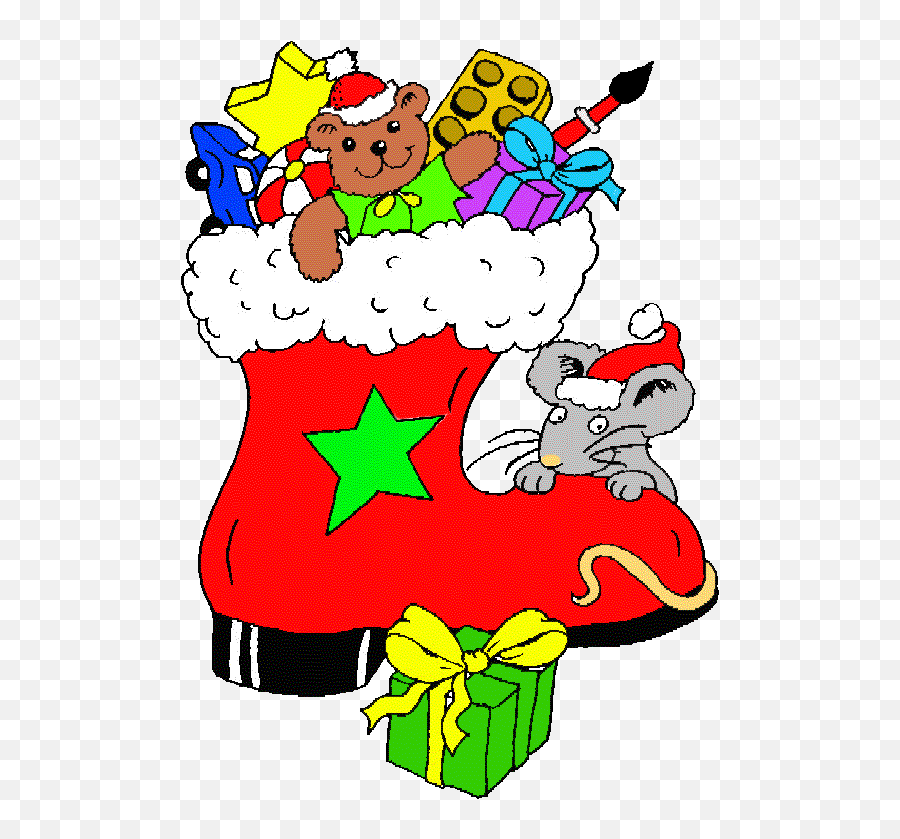 Gif Noël - Chaussette De Noel Dessin Couleur Clipart Full Les Chaussettes De Noël Dessin Emoji,Christmas Carolers Clipart