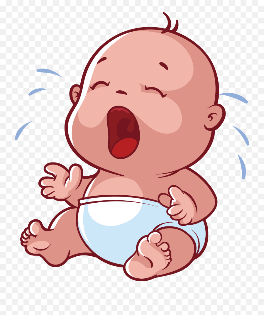 Infant Cartoon Crying - Cartoon Transparent Baby Png Emoji,Baby Png
