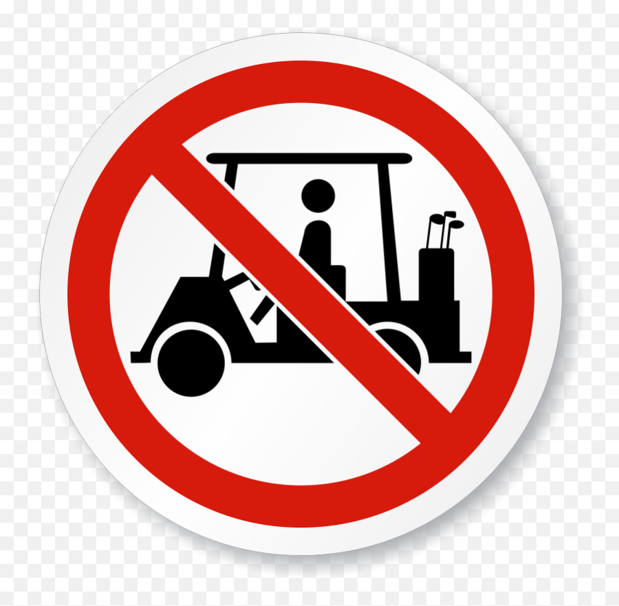 No Golf Carts Clip Art - No Climbing Over Railing Emoji,Golf Carts Clipart