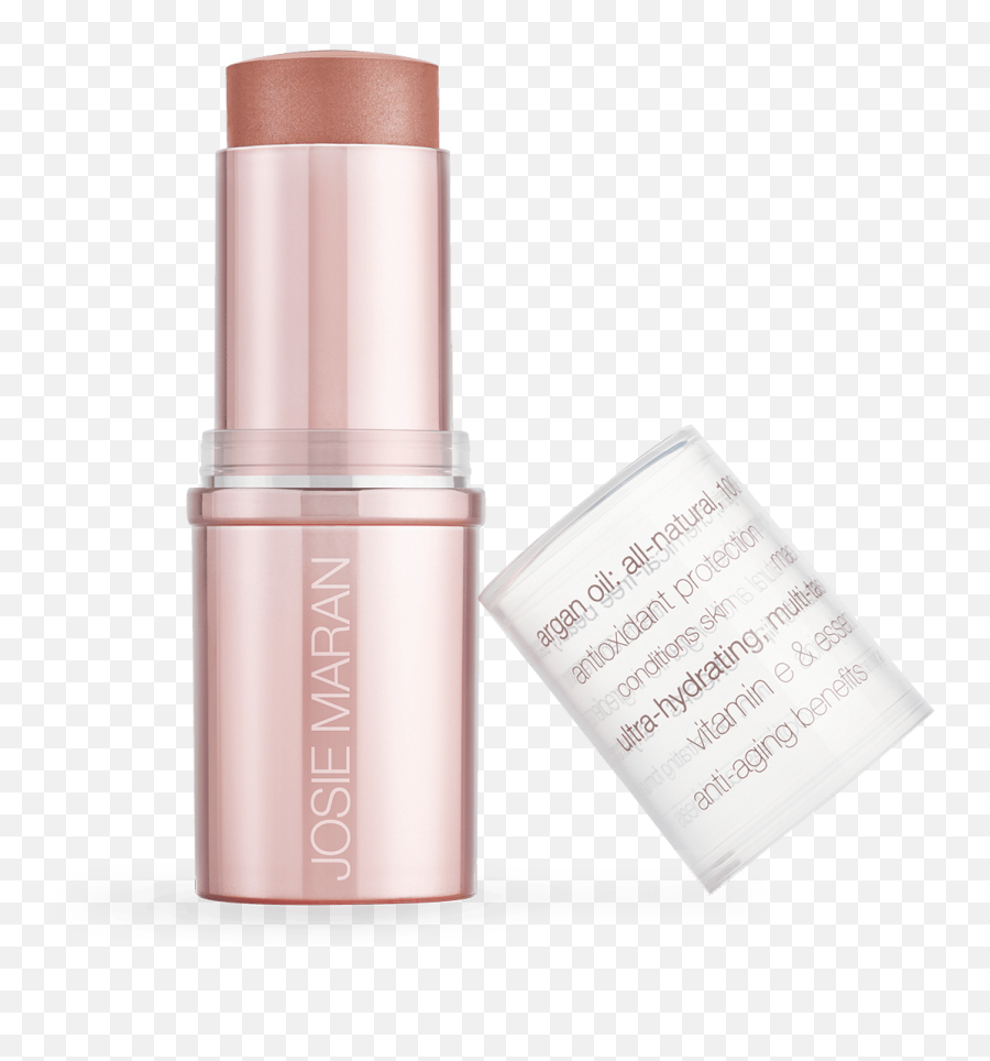 Argan Color Stick Lip And Cheek Makeup - Josie Maran Cosmetics Lip Care Emoji,Lipstick Kiss Png